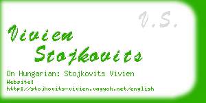 vivien stojkovits business card